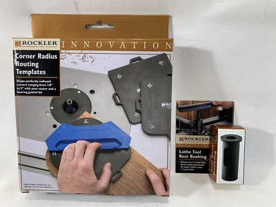 Rockler Corner Radius Routing Templates, 12 radiuses 1/8'' to 2'' Woodworking  +
