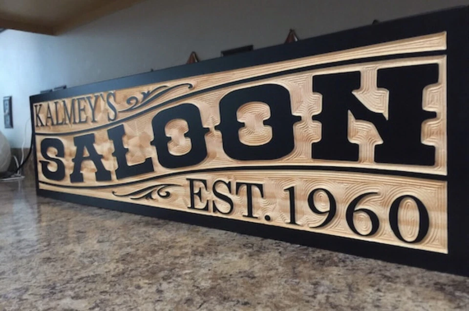 Personalized Old West Saloon House Sign Rustic Bar Sign Fathers Day Gift - Image 3 of 4