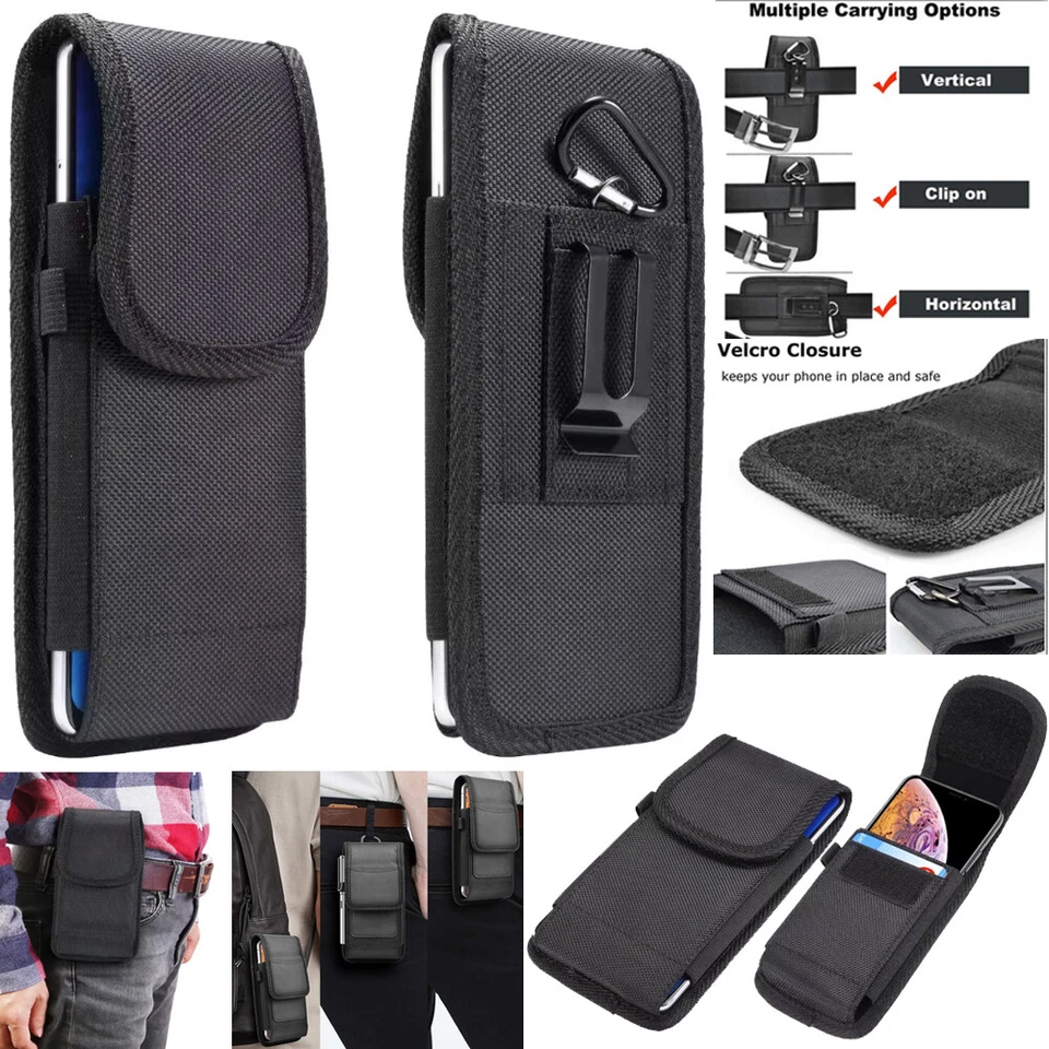 For Nokia 1/2/3/5/6/7/8/7 Plus Belt Clip Holster Card Holder Pouch Case - Image 3 of 4