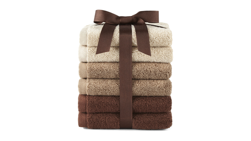 Morgan Home 6 Pack Soft Terry Cotton Wash Cloths Rags Multi Color Washcloths