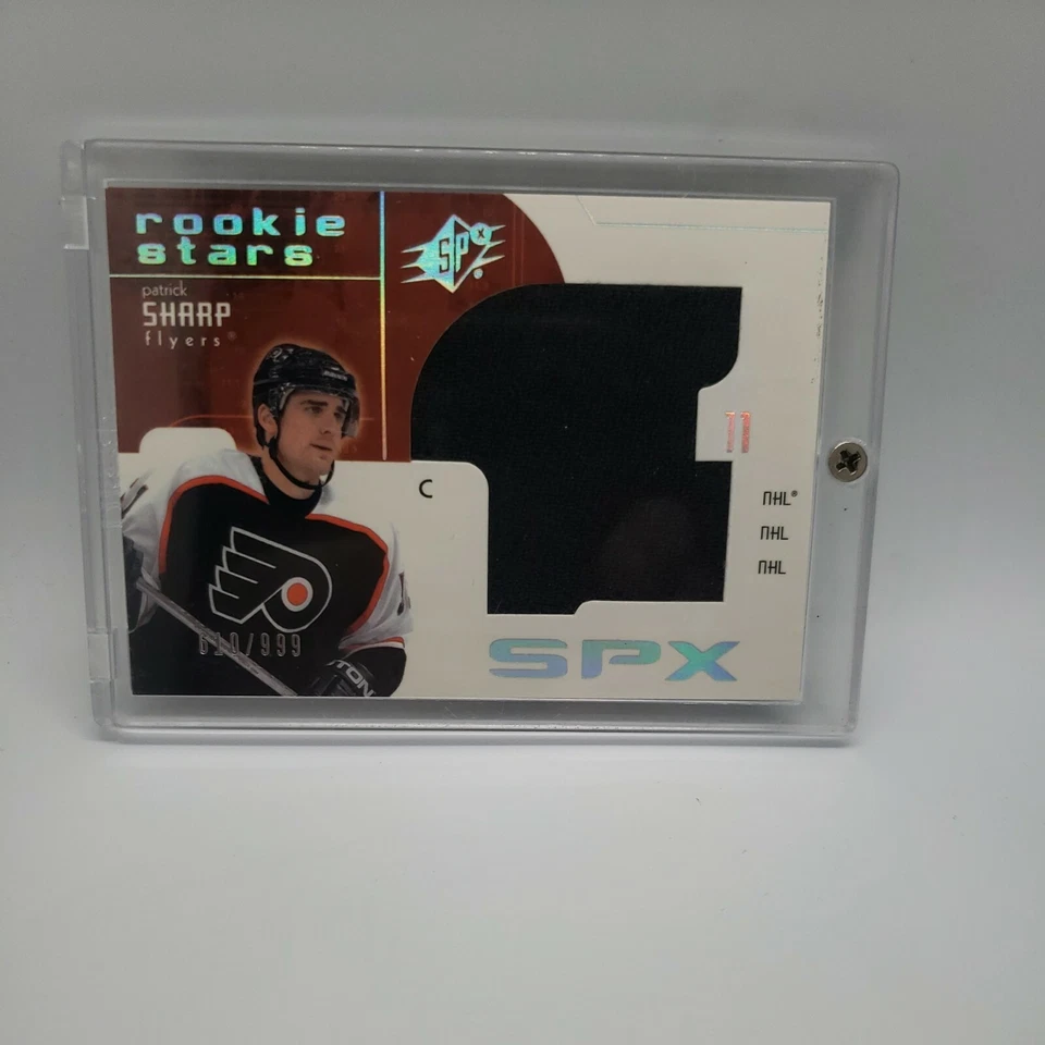 2002-03 SPX Rookie Stars Patrick Sharp Patch RC /999 - #173 - Image 2 of 4