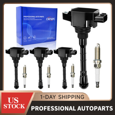 UF861 4X Ignition Coil + 4X Iridium Spark Plug Kit for 2021 Nissan Rogue 2.5L L4
