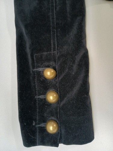 Giacca blazer Guess Jeans autentica donna media vellutata marrone corta retrò - Foto 12 di 18
