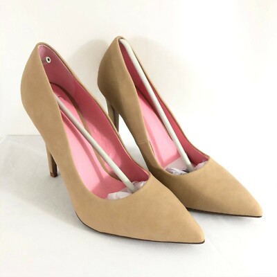 Delicious Womens Heels Pumps Pointed Toe Matte Faux Leather