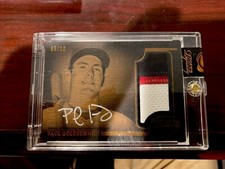 2014 Topps Dynasty Patch Auto Paul Goldschmidt /10 YANKEES