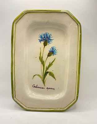Italian Art Pottery Floral Plate Arti Di Orvieto Collegio Delle 11 