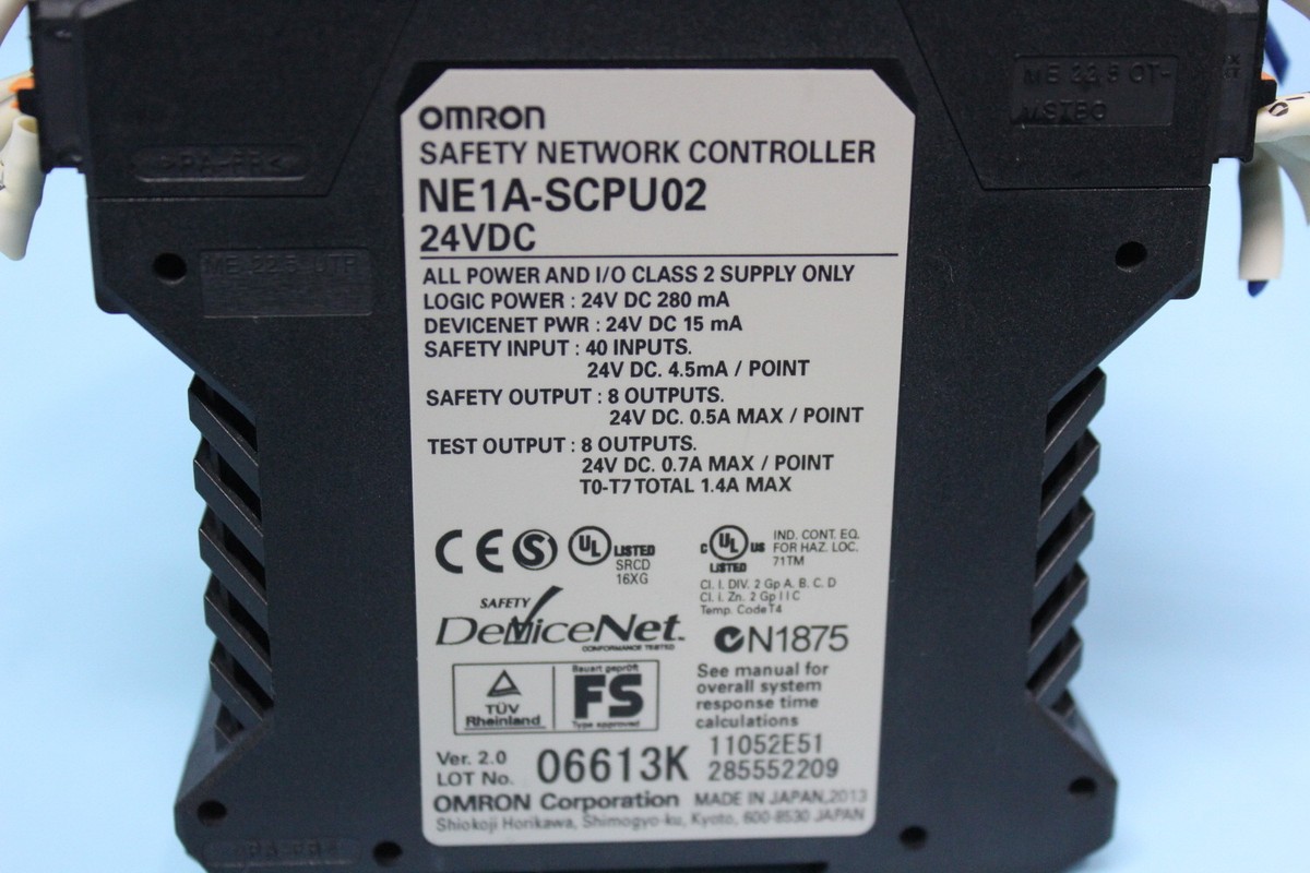 Omron Safety Network Controller NE1A-SCPU02 24VDC, 1Pcs Omron Safety Network Controller NE1A-SCPU02 24VDC, 1Pcs