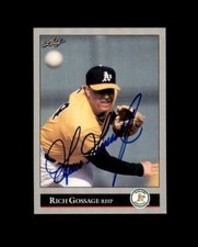 Rich Gossage Hand Signed 1992 Leaf Oakland Athletics Autograph