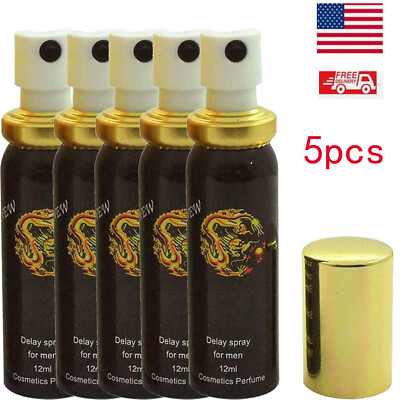 5pcs Male Delay Spray Sex Long Lasting Mens Enhancement Delaying Extended 12ml