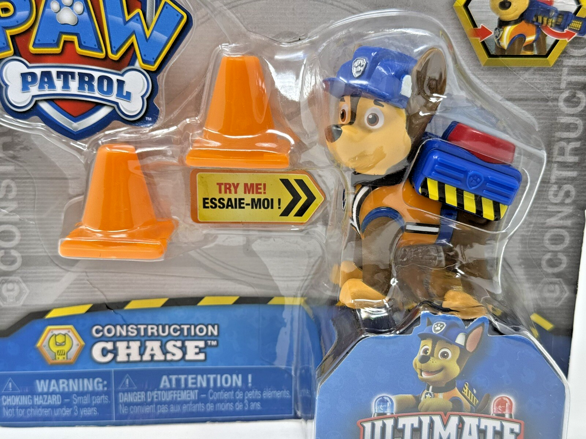 Paw Patrol Action Figure Ultimate Rescue Construction Chase 3 Inch