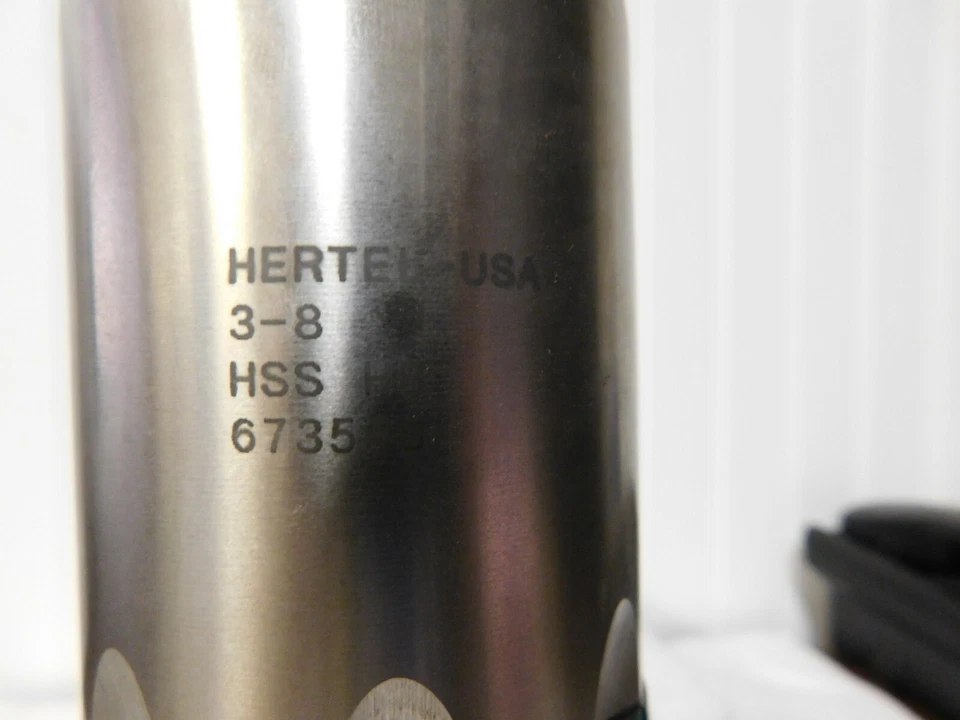 Hertel 3-8 H8 HSS Chamfer Plug Tap 9 3/4"  4 9/16" Thread Length 673553 - Image 2 of 2