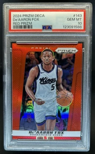 De'Aaron Fox 2024 Panini Prizm De'Aaron Fox Red