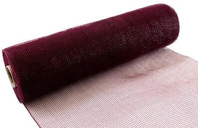 Eleganza Burgund Deko Netz 10 Zoll x 9,1 m