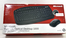 Microsoft Wireless Optical Desktop 1000 Standard Keyboard and Mouse NEW