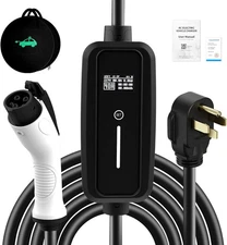 40A 220V Portable Electric Vehicle Charger with NEMA Plug, For SEA J1772 EVs 
