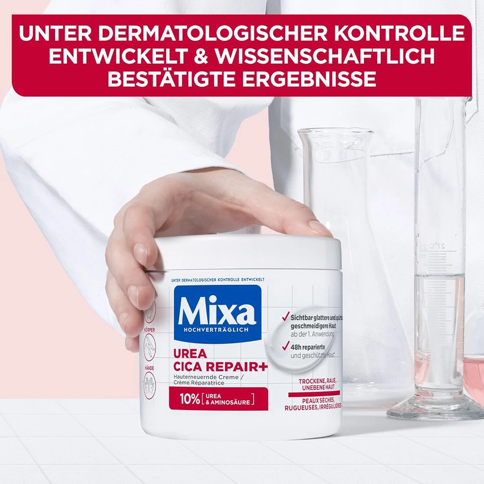 Mixa Urea hauterneuernde Creme mit & Niacinamide, für trockene und raue...  - Bild 3 von 4
