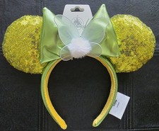 2025 Disney Parks Tinker Bell Green Minnie Ears Headband NWT