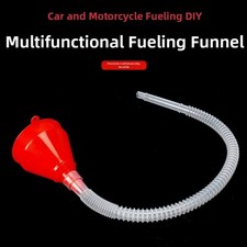 Extended Fuel Funnel with Flexible Hose for Car and Motorcycle Refueling Needs