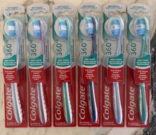 6 PACK: Colgate 360 Compact Deep Clean Toothbrushes, Soft Bristles