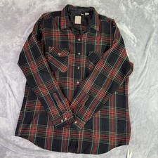 Vintage Outdoor Exchange Flannel Shirt Men  s XL Tall Red/black Plaid Workwear