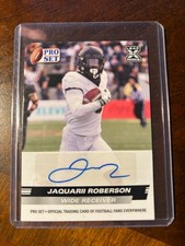 JAQUARII ROBERSON 2022 Pro Set Draft Rookie Auto - Cowboys