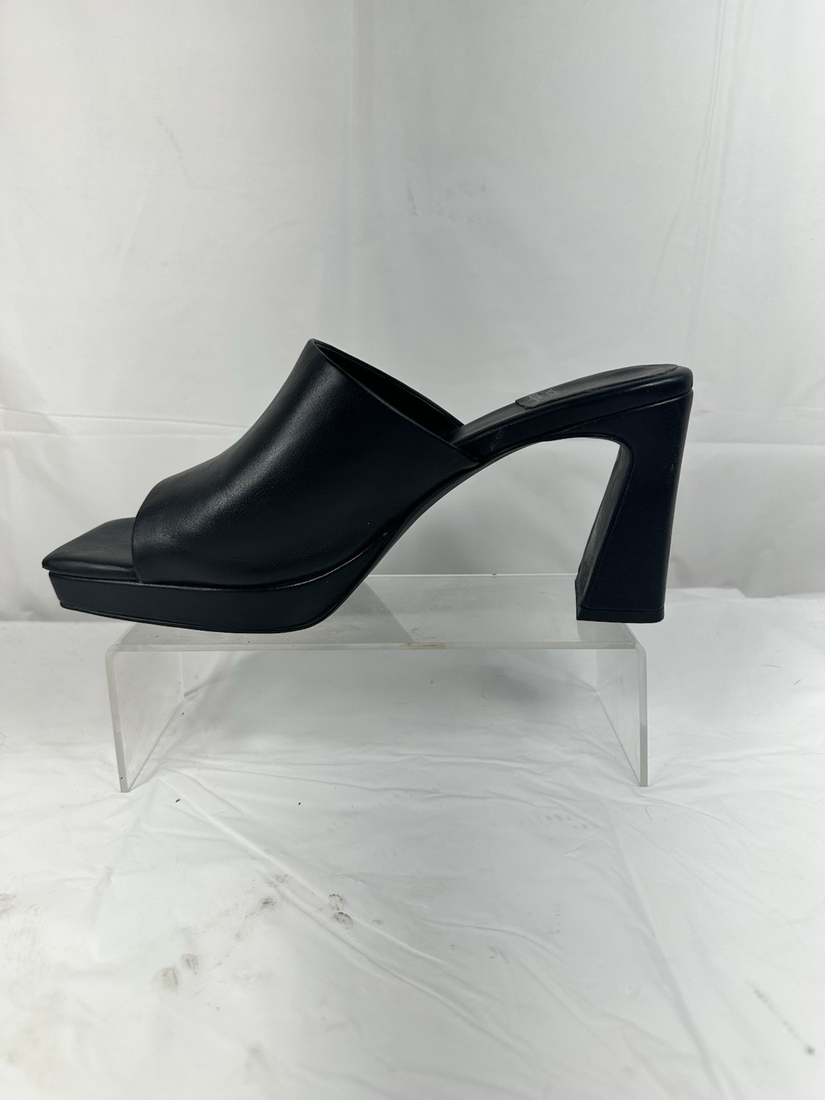 Jeffrey Campbell Dress Code Square Toe Black Leat… - image 13