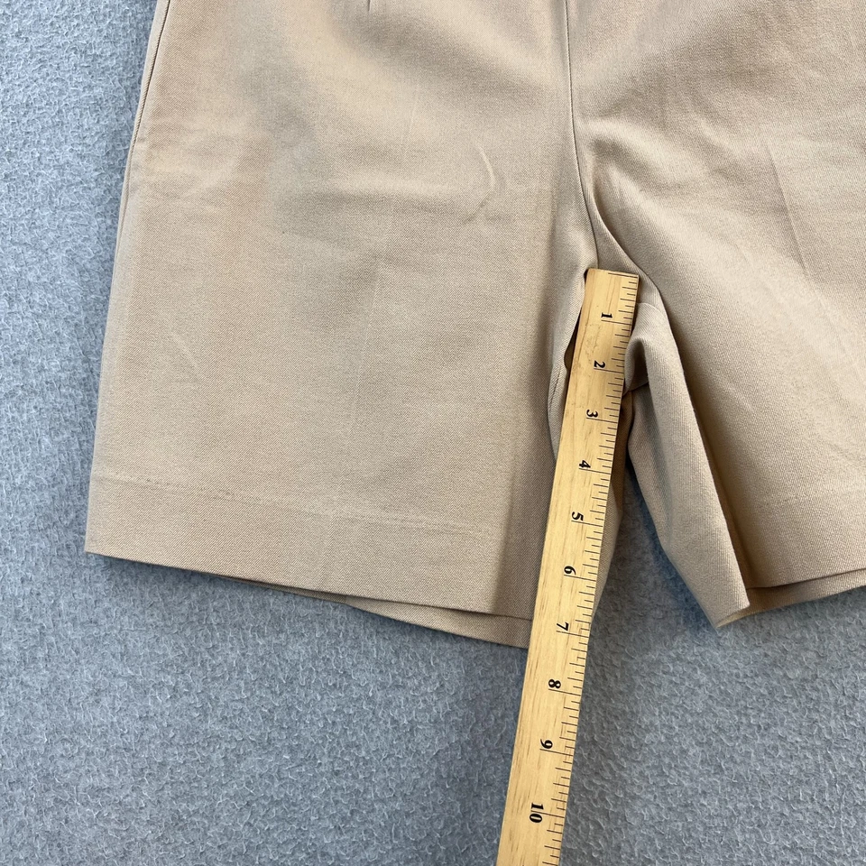 Pantalones Cortos Boston Proper Para Mujer 6 Vestido Clásico Bermudas Cremallera Lateral Carrera Trabajo Oficina Foto 3 de 4