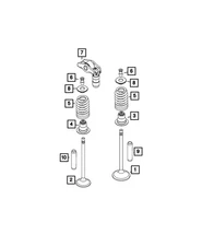 Genuine Mopar Engine Exhaust Valve 68440258aa