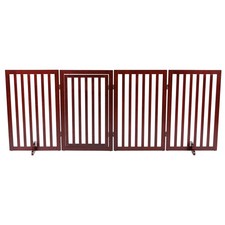 Trixie Freestanding 4-Panel Pet Gate, 31.5-in Tall Foldable Indoor Dog Barrie...