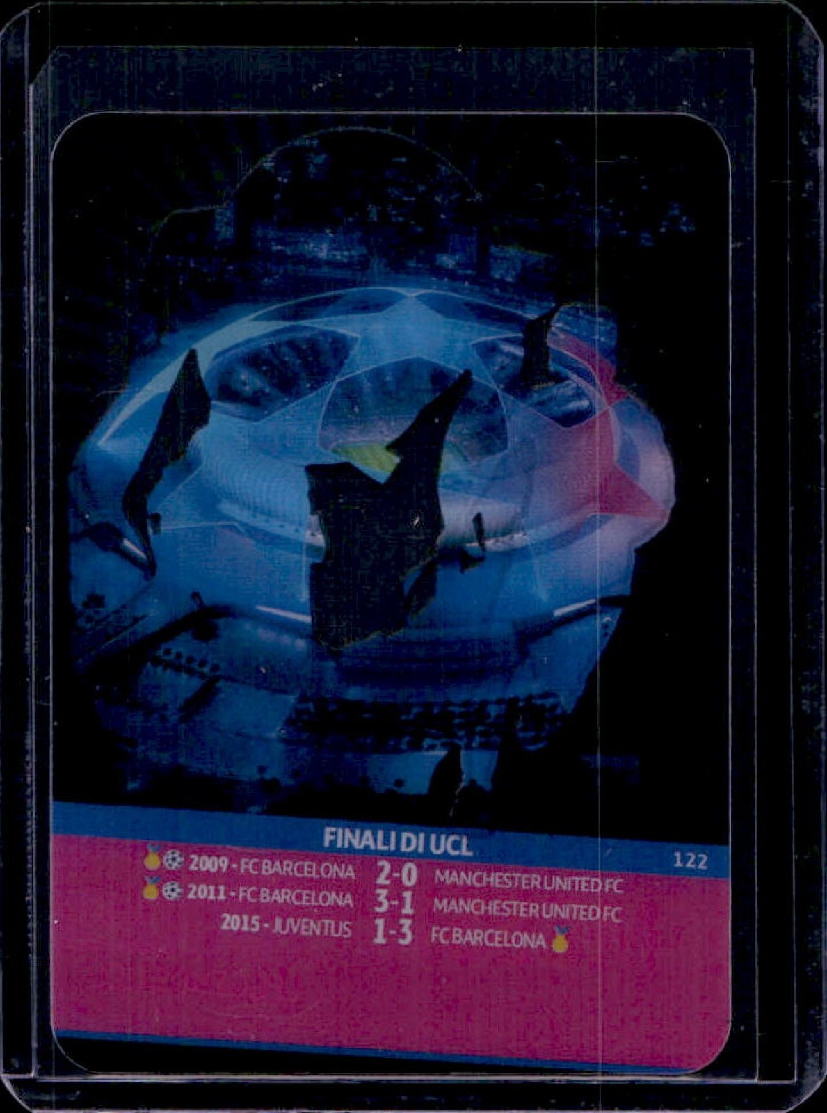 2018-2019 Topps Crystal UEFA Lionel Messi #122 view 2