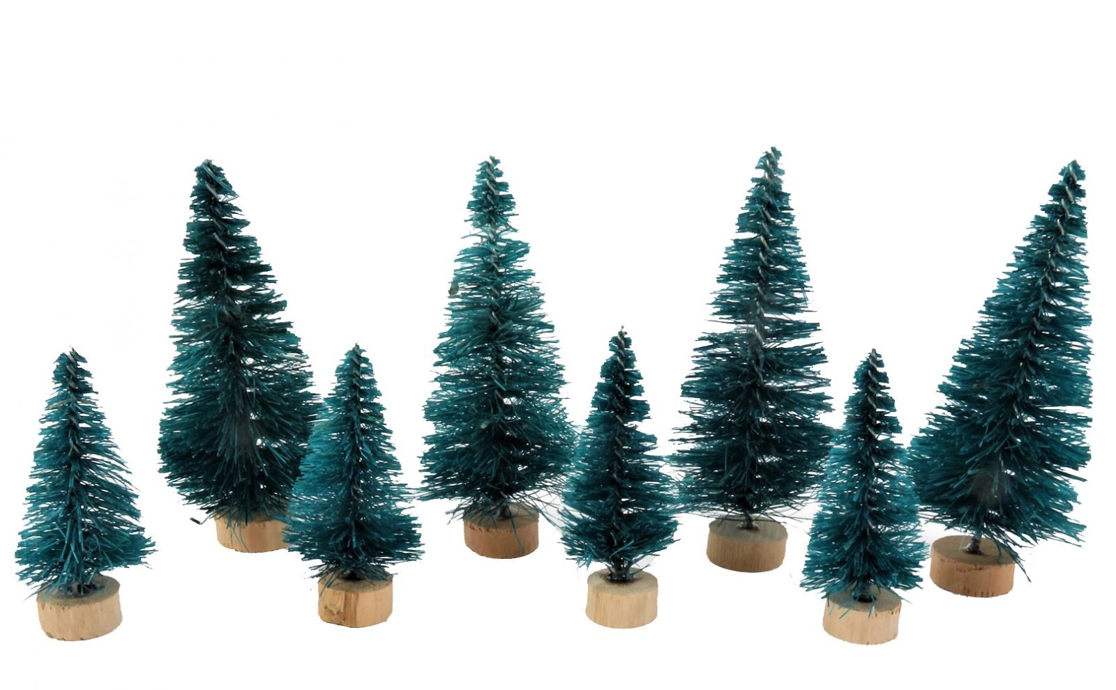 Dolls House 8  Christmas Conifer Trees Miniature Garden Scene Accessory