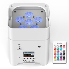 12x 108W RGBWA UV Wifi APP Wireless LED Par Lights Battery With Remote Control