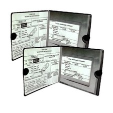 ESSENTIAL Car Auto Insurance Registration BLACK Document Wallet Holders 2 Pack