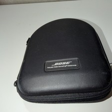 Bose Headphone Case Acoustic Headphones Shockproof Zips Black HARD CASE Charger