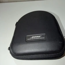 Bose Headphone Case Acoustic Headphones Shockproof Zips Black HARD CASE Charger