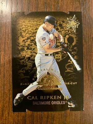 1998 Leaf Fractal Matrix Die-Cut /400 Cal Ripken Jr (Bronze X-Axis) #177 HOF