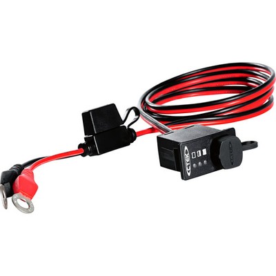 CTEK Comfort Connect Steckdose mit LED-Anzeige für Motorradbatterien 12V