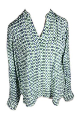 Zac Rachel Wms PL Multi Color Floral Cotton Blend Blouse Top B59
