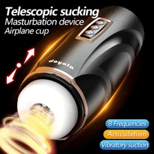 Vibrating Thrusting Sucking Automatic Handsfree Male Masturbator Cup Sex Toys