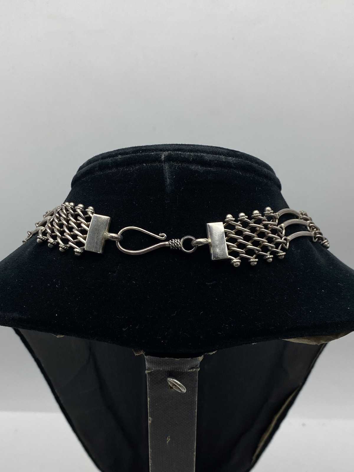 Sterling Silver Multi Link Hook Clasp Necklace 50… - image 4