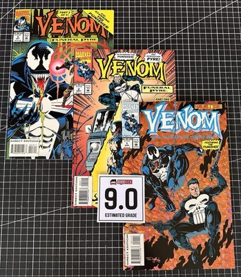 Venom: Funeral Pyre #1 - #3 VF/NM 9.0 - Buy 5 for FREE Ship! (Marvel, 1993) YD