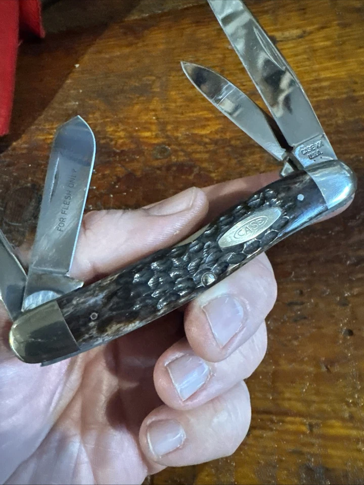 1978 Case XX 64047P  Farmer's Stockman/Punch "For Flesh Only"Knife - Excellent!! - Image 2 of 4