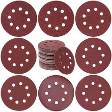 Sandpaper Sanding Discs 5 Inch 8 Hole 80PCS 40 60 80 120 180 240 320 400 Grit...
