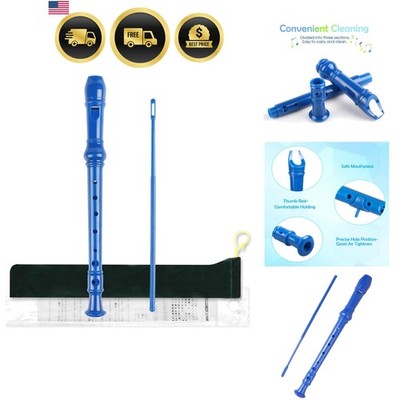 Soprano Recorder German Style C Key 8 Holes Easy Instrument for Beginners Sch...