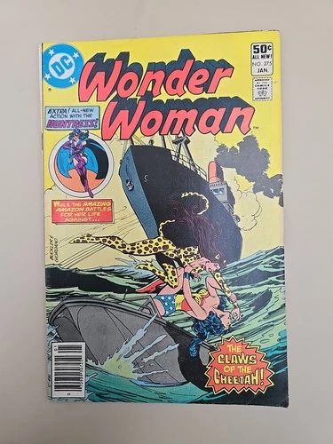 Wonder Woman #275 Huntress App. DC Comics 1981 The Claws Of The Cheetah Vintage