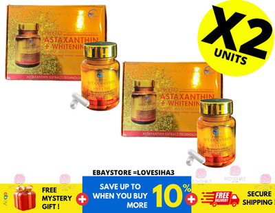 Phyto Astaxanthin Plus Abyadh Glutathione Pro Whitening Skin Flawless Glowing X2