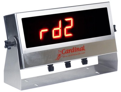Cardinal, RD2, 2.25'' LED Remote Display in Stainless Steel Enclosure & RS-232