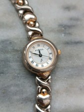 Fossil F2 ES 8730 Damenuhr silber & goldfarben massiv Edelstahl