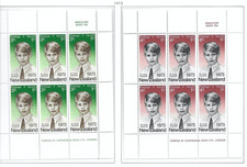 4 Fantastic mint  New Zealand 1970 s Heath Mini sheets