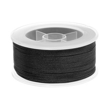 0.02 Inch x 109 Yards Nylon String Bracelet String Braided Nylon Thread Black